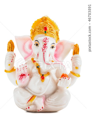 Ganesha statue on white Ganesha statue on white 46783891