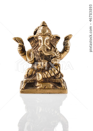 Ganesha statue on white Ganesha statue on white 46783893