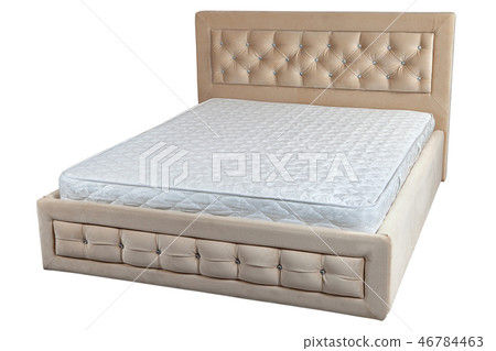 Wooden double bed, and orthopedic mattress 46784463