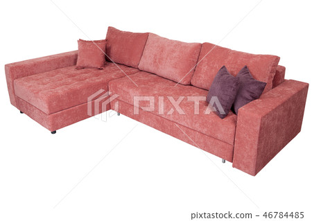Corner convertible sofa-bed with storage space 46784485