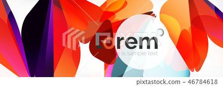 Modern geometric background. Poster template with polygonal elements Modern geometric background. Poster template with polygonal elements 46784618