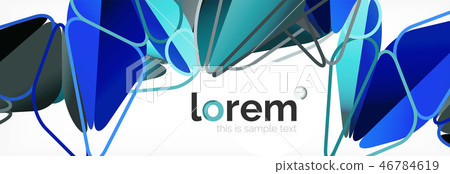 Vector colorful geometric triangle background, crystal banner design Vector colorful geometric triangle background, crystal banner design 46784619