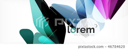 Modern geometric background. Poster template with polygonal elements Modern geometric background. Poster template with polygonal elements 46784620