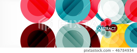 Circle composition abstract background 46784934