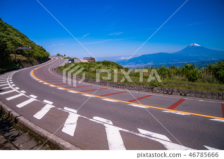 （靜岡縣）從伊豆天際線觀看富士山 46785666