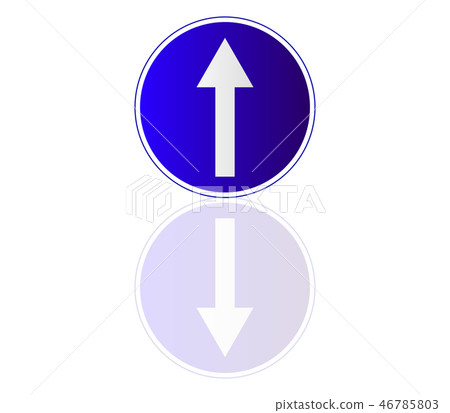 mandatory direction icon 46785803
