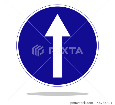 mandatory direction icon mandatory direction icon 46785804