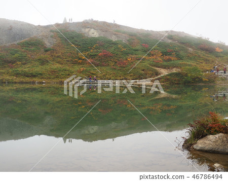 Happo pond where gas drifts Happo pond where gas drifts 46786494