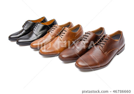 Selection of shoes isolated on white background 46786660