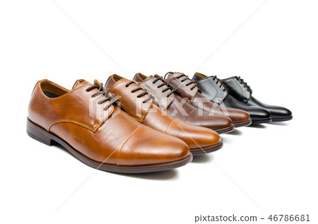 Selection of shoes isolated on white background Selection of shoes isolated on white background 46786681