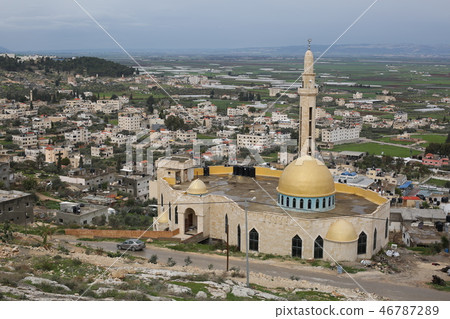 [巴勒斯坦]在西岸地區北部傑寧鎮的清真寺景觀 46787289