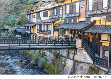 Kurokawa Onsen in the early winter 46787342