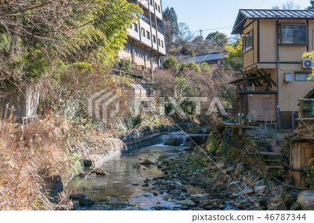 Kurokawa Onsen in the early winter Kurokawa Onsen in the early winter 46787344