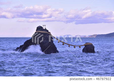 Maruiwa Futami-Kotama Shrine Sunset (Ise City, Mie Prefecture) 46787922