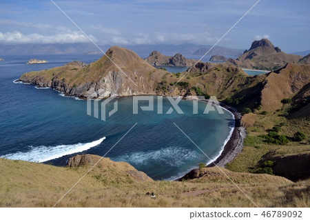 The stunning view of Padar Island in Indonesia The stunning view of Padar Island in Indonesia 46789092