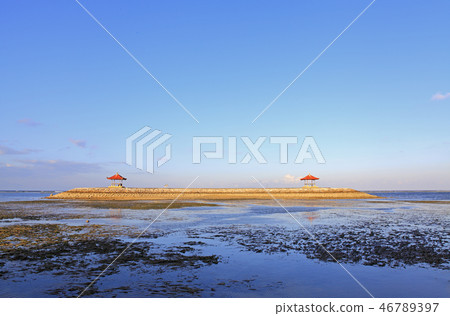 Balinese Pagodas on Karang beach at Sanur 46789397
