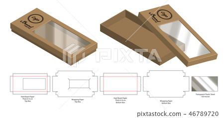 Box packaging die cut template design. 3d mock-up 46789720