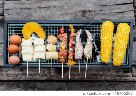 Close - up BarBeCue Grill Close - up BarBeCue Grill 46790202