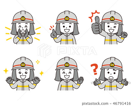 Male firefighter set 01 Male firefighter set 01 46791416