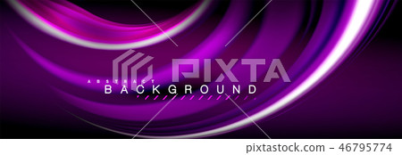 Blurred fluid colors background, abstract waves lines, mixing colours with light effects on light 46795774