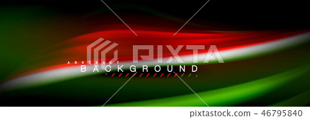 Blurred fluid colors background, abstract waves lines, mixing colours with light effects on light 46795840