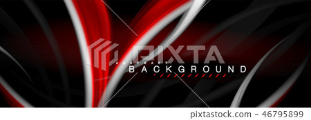 Blurred fluid colors background, abstract waves lines, mixing colours with light effects on light 46795899