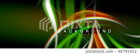 Blurred fluid colors background, abstract waves lines, mixing colours with light effects on light 46795952