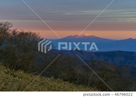 Yatsugatake on the north side seen from the mountain trail of Mt. 46796022