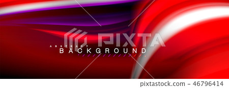 Blurred fluid colors background, abstract waves lines, mixing colours with light effects on light 46796414