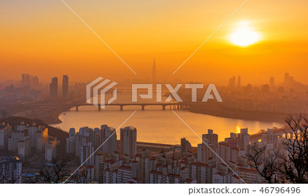 Seoul City Skyline, South Korea Seoul City Skyline, South Korea 46796496