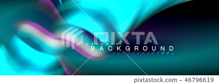 Blurred fluid colors background, abstract waves lines, mixing colours with light effects on light 46796619