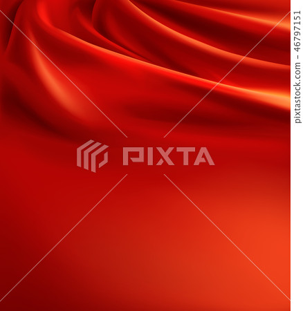 Vector red fabric background, luxury silk cloth Vector red fabric background, luxury silk cloth 46797151