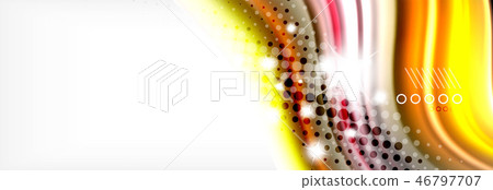 Smooth liquid blur wave background, color flow concept, illustration Smooth liquid blur wave background, color flow concept, illustration 46797707
