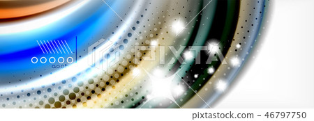 Abstract wave lines liquid fluid rainbow style color stripes background. Artistic illustration for Abstract wave lines liquid fluid rainbow style color stripes background. Artistic illustration for 46797750