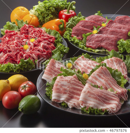 收集豬肉和牛肉 46797876