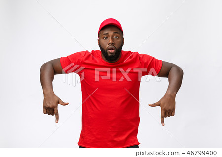 African american man over isolated background surprised with an idea or question pointing finger African american man over isolated background surprised with an idea or question pointing finger 46799400