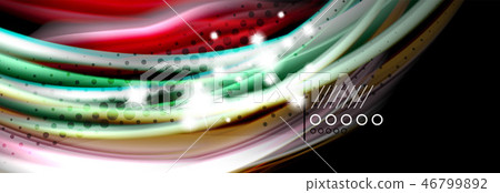 Color flow poster. Wave Liquid shape color background. Art design for your design Color flow poster. Wave Liquid shape color background. Art design for your design 46799892