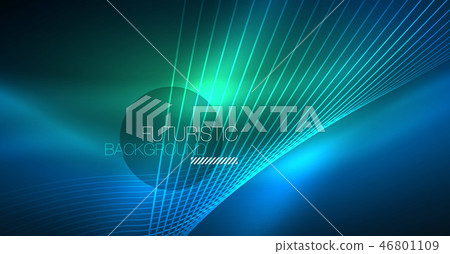 Neon glowing magic background, neon banner, night sky wallpaper. Magic light effect. Christmas Neon glowing magic background, neon banner, night sky wallpaper. Magic light effect. Christmas 46801109