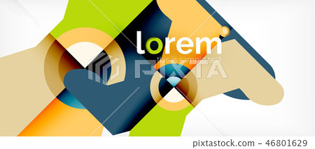 Abstract round elements composition background, organic design Abstract round elements composition background, organic design 46801629