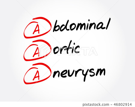AAA - Abdominal Aortic Aneurysm acronym 46802914