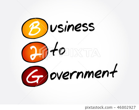 B2G  Business To Government acronym 46802927