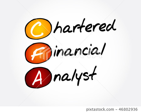 CFA Chartered Financial Analyst acronym CFA Chartered Financial Analyst acronym 46802936