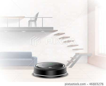 Realistic Robotic Vacuum Cleaner Interior  46803276