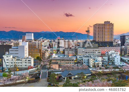 Kofu City, Japan Downtown Skyline at Dusk Kofu City, Japan Downtown Skyline at Dusk 46803782