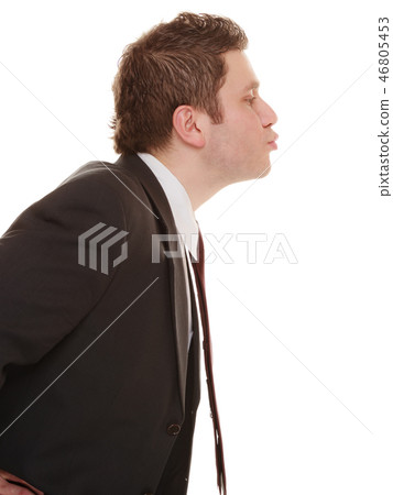 Business happy man sending kiss 46805453