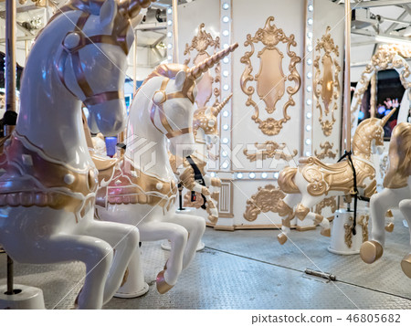 colorful carousel horse colorful carousel horse 46805682