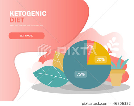 ketogenic diet macros diagram, low carbs, high healthy fat vector illustration ketogenic diet macros diagram, low carbs, high healthy fat vector illustration 46806322