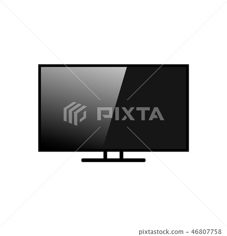 Vector TV illustration on a white background Vector TV illustration on a white background 46807758