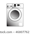 Vector washing machine on a white background 46807762