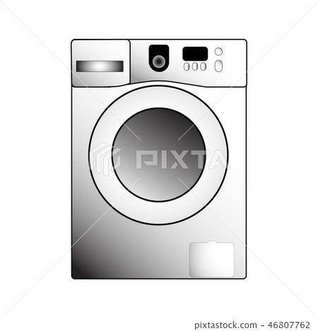 Vector washing machine on a white background Vector washing machine on a white background 46807762